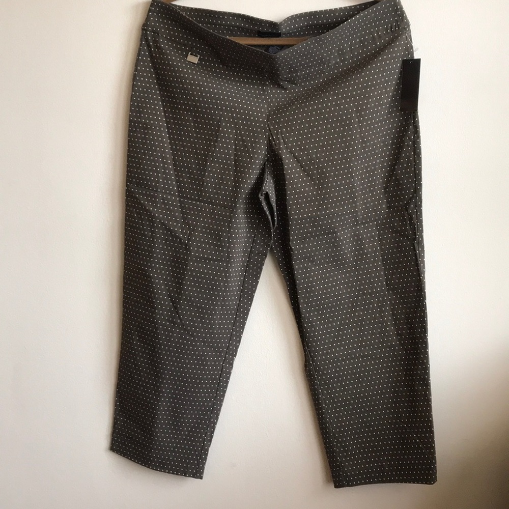 Plus size Casual Capri Oliver Green polka US 22W